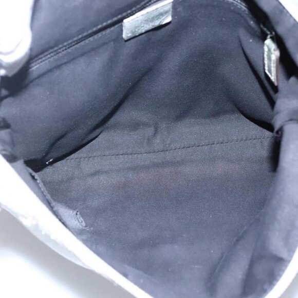 GUCCI GG Canvas Sherry Line Shoulder Bag Gray Silver blue 145857 Auth bs23771 - Picture 13 of 16